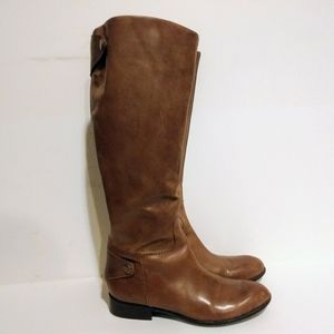 Franco Sarto Rivoli Tan Leather Riding Boots